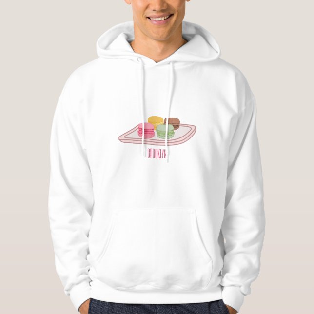 Abbildung des Macaron-Cartoon Hoodie (Vorderseite)