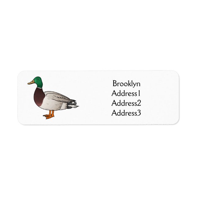 Abbildung des Mallard-Enten-Cartoon (Vorne)