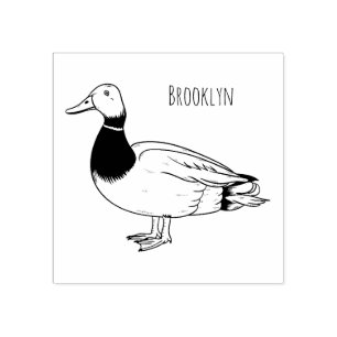 Abbildung des Mallard-Enten-Cartoon Gummistempel