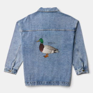 Abbildung des Mallard-Enten-Cartoon Jeansjacke