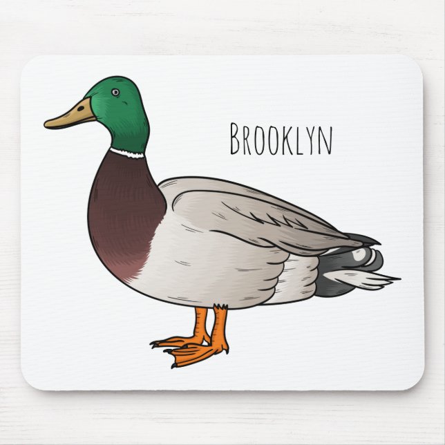 Abbildung des Mallard-Enten-Cartoon Mousepad (Vorne)