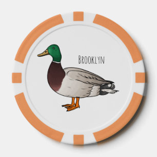 Abbildung des Mallard-Enten-Cartoon Pokerchips