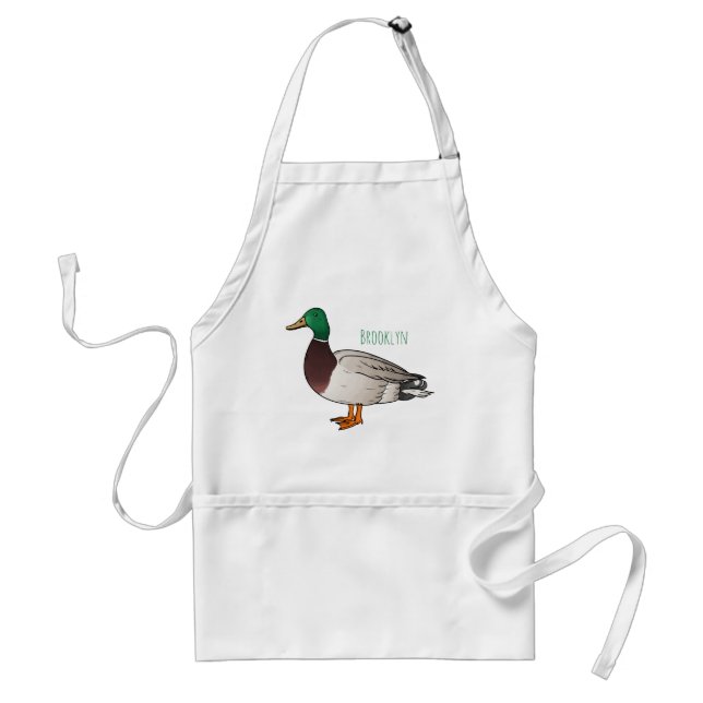 Abbildung des Mallard-Enten-Cartoon   Schürze (Vorne)