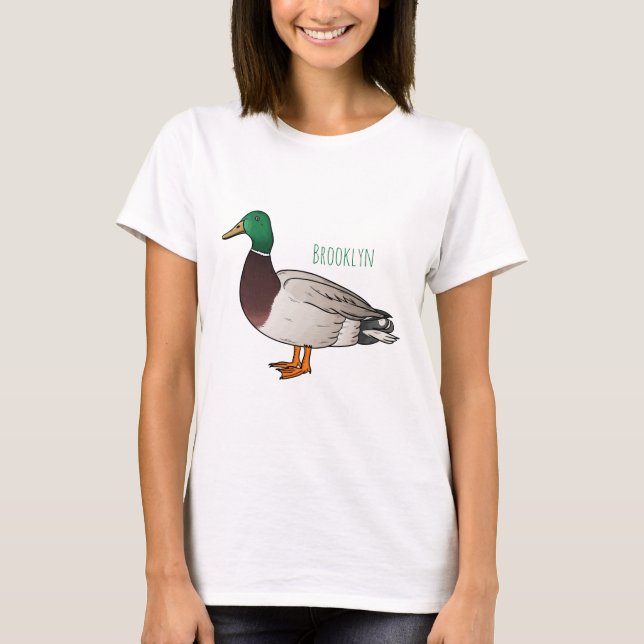 Abbildung des Mallard-Enten-Cartoon T-Shirt (Vorderseite)