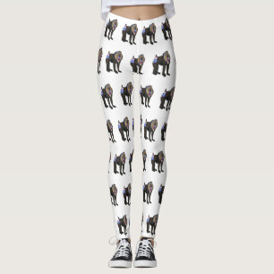 Abbildung des Mandrill Cartoon Leggings