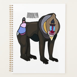 Abbildung des Mandrill Cartoon Planer