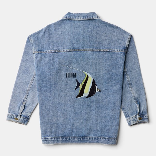 Abbildung des maurischen Idol-Cartoon Jeansjacke (Rückseite)