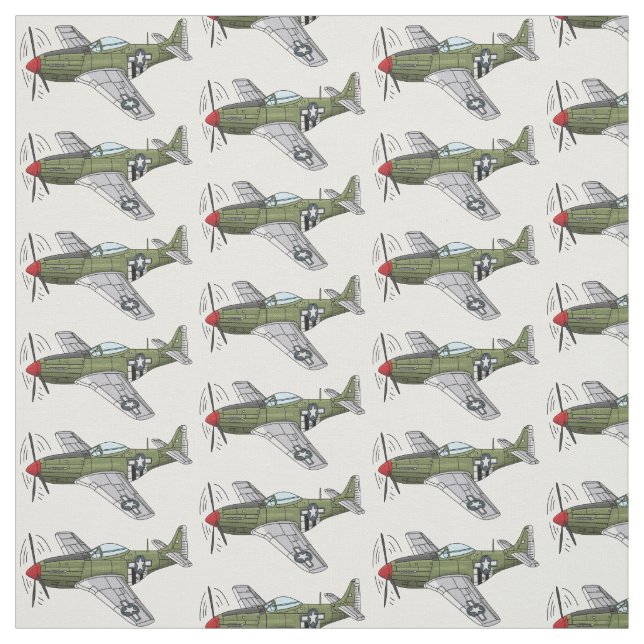 Abbildung des militärischen Flugzeug Cartoon Stoff (Muster)