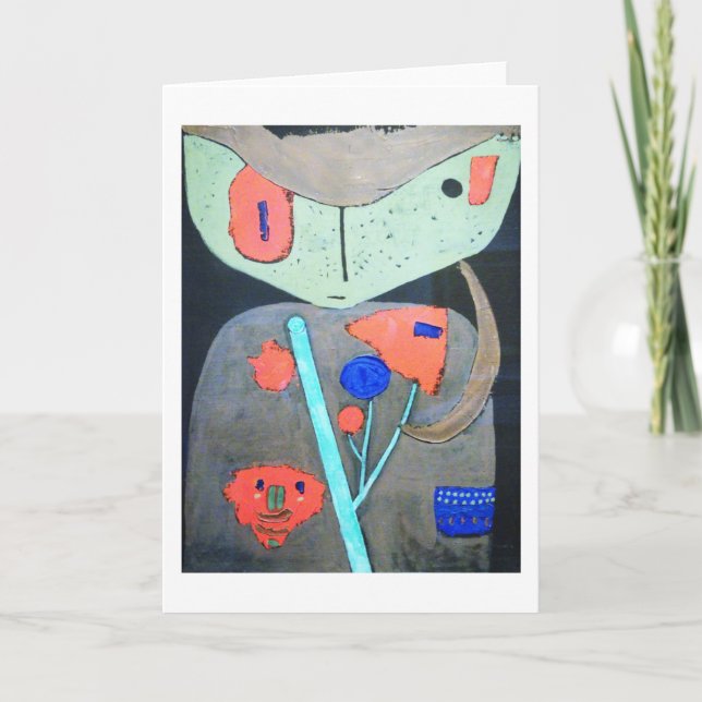 Abbildung des Orientalischen Theaters, Paul Klee Karte (Vorderseite)