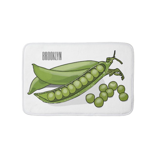 Abbildung des Pea-Cartoon Badematte (Vorderseite)