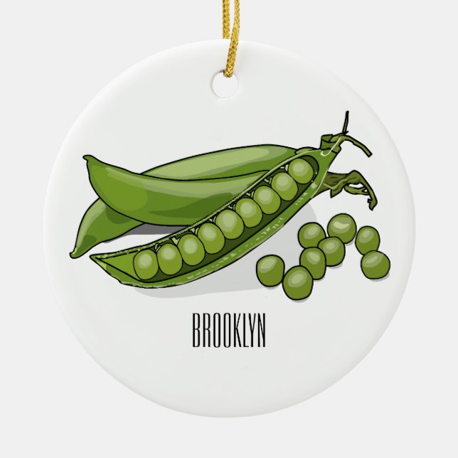 Abbildung des Pea-Cartoon Keramik Ornament (Vorne)