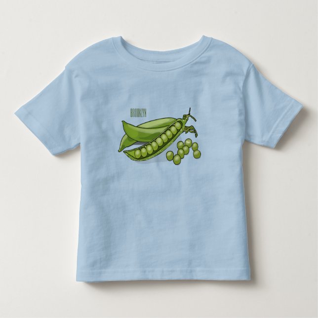 Abbildung des Pea-Cartoon Kleinkind T-shirt (Vorderseite)