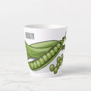 Abbildung des Pea-Cartoon Milchtasse