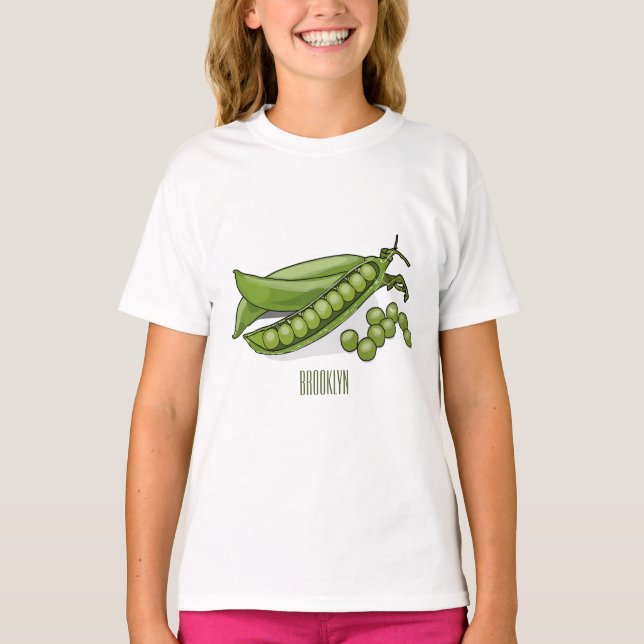 Abbildung des Pea-Cartoon T-Shirt (Vorderseite)