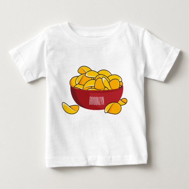 Abbildung des Potato-Chip-Cartoon Baby T-shirt (Vorderseite)