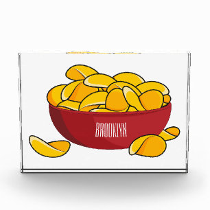 Abbildung des Potato-Chip-Cartoon Fotoblock