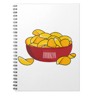 Abbildung des Potato-Chip-Cartoon Notizblock