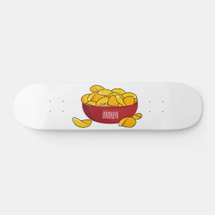 Abbildung des Potato-Chip-Cartoon Skateboard
