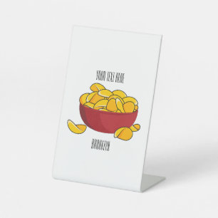 Abbildung des Potato-Chip-Cartoon Sockelschild