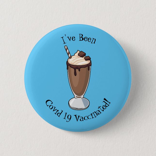 Abbildung des Schokoladenmilch-Cartoon Button (Vorderseite)