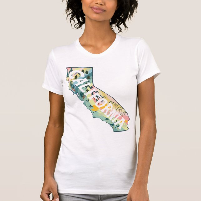 Abbildung des Staat California T-Shirt (Vorderseite)