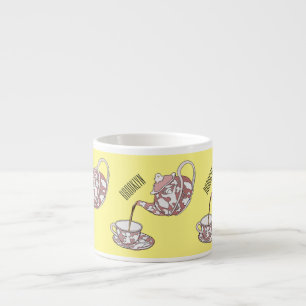 Abbildung des Teacup-Set-Cartoon Espressotasse