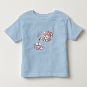 Abbildung des Teacup-Set-Cartoon Kleinkind T-shirt
