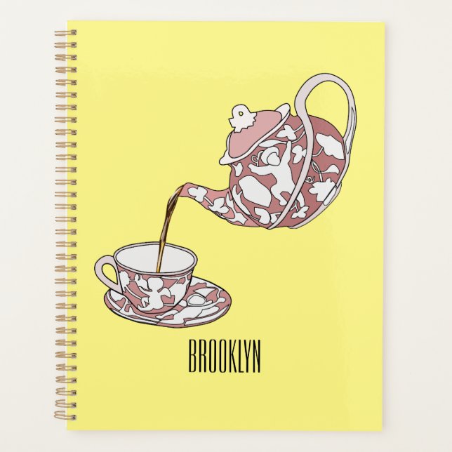 Abbildung des Teacup-Set-Cartoon Planer (Vorderseite)