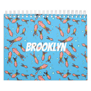 Abbildung des tierischen Cartoon Kalender