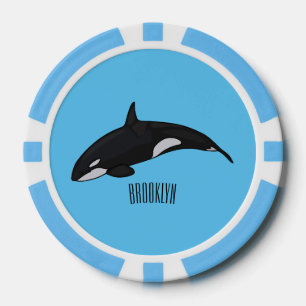 Abbildung des tödlichen Cartoon Pokerchips