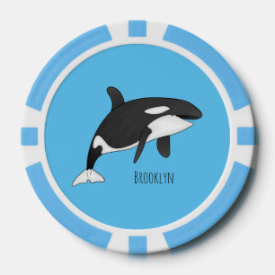 Abbildung des tödlichen Cartoon Pokerchips