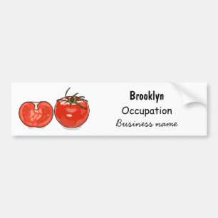 Abbildung des Tomaten-Cartoon Autoaufkleber