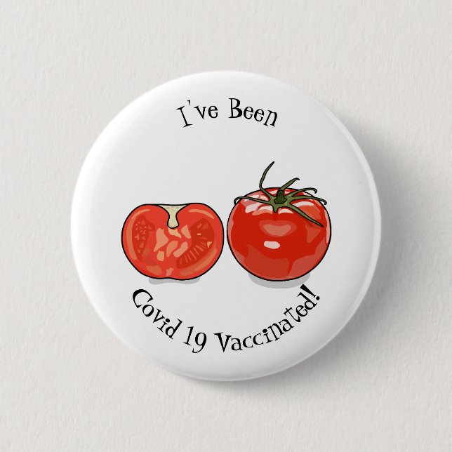 Abbildung des Tomaten-Cartoon Button (Vorderseite)