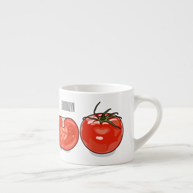 Abbildung des Tomaten-Cartoon Espressotasse (Rechts)