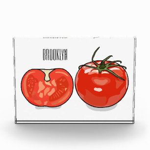 Abbildung des Tomaten-Cartoon Fotoblock