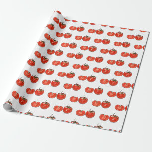 Abbildung des Tomaten-Cartoon Geschenkpapier