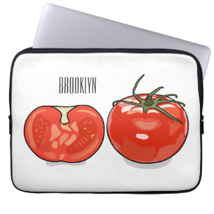Abbildung des Tomaten-Cartoon Laptopschutzhülle