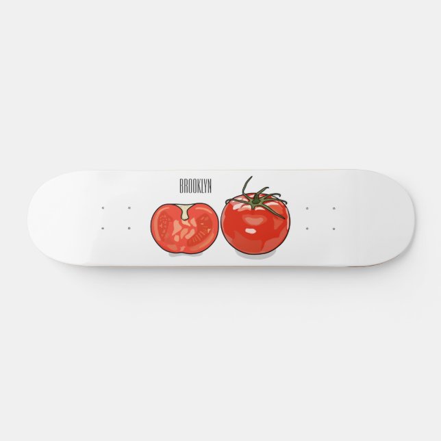 Abbildung des Tomaten-Cartoon Skateboard (Horizontal)