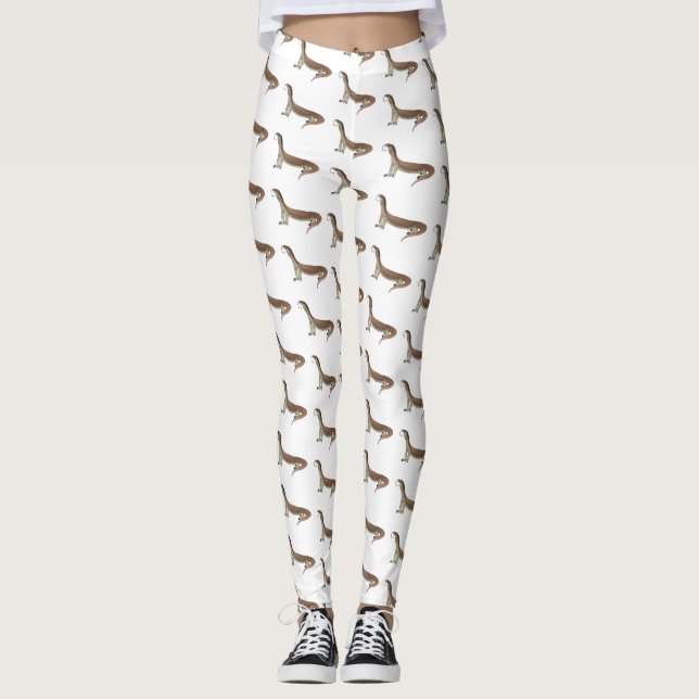 Abbildung des Wardeblattmusters Leggings (Vorderseite)
