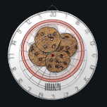 Abbildung eines Chocolate Chip Cookie Cartoon Dartscheibe<br><div class="desc">Abbildung eines Chocolate Chip Cookie Cartoon</div>