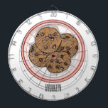 Abbildung eines Chocolate Chip Cookie Cartoon Dartscheibe<br><div class="desc">Abbildung eines Chocolate Chip Cookie Cartoon</div>