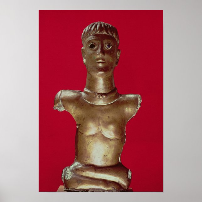 Abbildung eines Gottes mit einem Drehmoment Poster (Vorne)