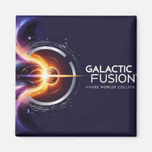 Abbildung eines Logos zum Thema Gravitation mit Magnet