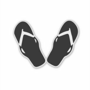 Abbildung Flip Flops Aufkleber