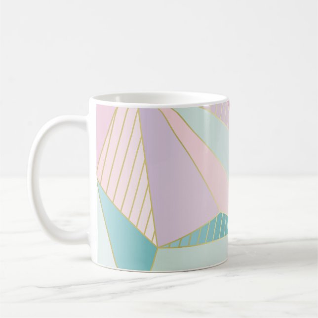 (Abbildung) Hintergrund der Goldlinie, abstrakte G Kaffeetasse (Links)