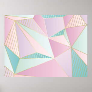 (Abbildung) Hintergrund der Goldlinie, abstrakte G Poster