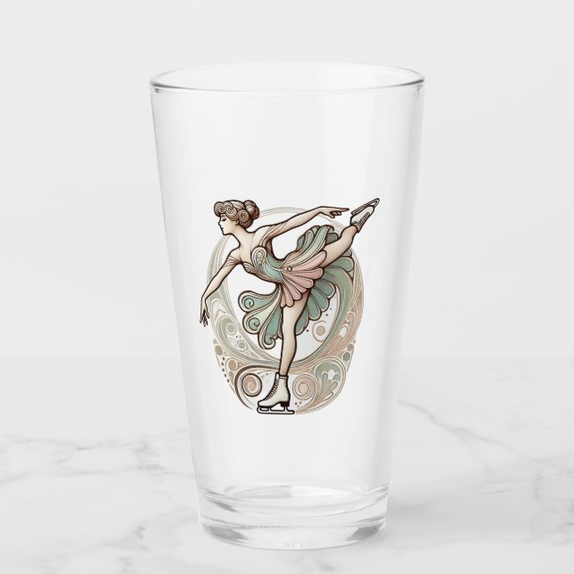 Abbildung Ice Skaten Cup Glas (Vorderseite)