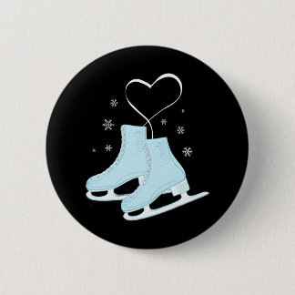 Abbildung Ice-Skaten-Herz Abbildung Skater Liebe Button