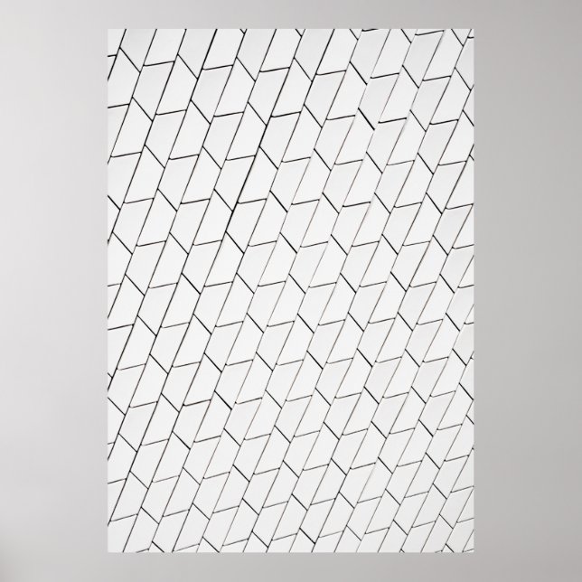 Abbildung in Schwarz und Weiß Poster (Vorne)