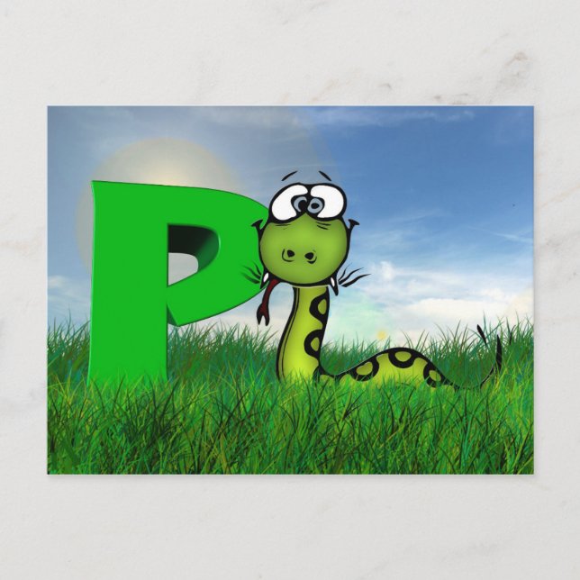 Abbildung Python-Postkarte Postkarte (Vorderseite)